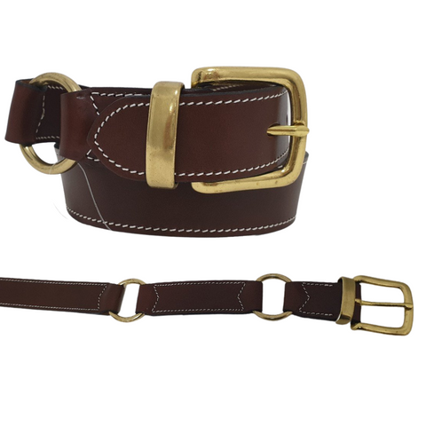 LEATHER BELT HOBBLE - DOUBLE RING
