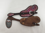 WEAVER VINTAGE PAISLEY SPUR STRAPS PINK