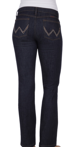 WRANGLER Q BABY JEANS 34" LEG DARK DYNASTY [SZ:1/26]