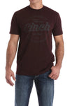 CINCH MENS TSHIRT MTT1690378 HBU MAROON [SZ:XXL]
