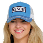 CINCH TRUCKER CAP SKY BLUE LOGO
