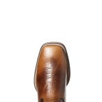ARIAT MENS SPORT WESTERN WIDE SQUARE TOE PEANUT BUTTER CHAGA BROWN [SZ:7]