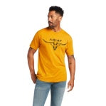 ARIAT MENS BRED IN THE USA TSHIRT BUCKTHORN HEATHER [SZ:S]