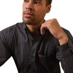 ARIAT MENS DOVER CLASSIC LS SHIRT BLACK [SZ:S]