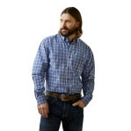 ARIAT MENS PRO SERIES LONNIE FITTED LS SHIRT VENUS BLUE [SZ:S]