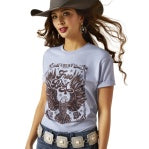 ARIAT WOMENS AMERICAN FREE SS TSHIRT [SZ:XL]