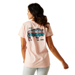 ARIAT WOMENS GRANGER SS TSHIRT BLUSHING ROSE [SZ:XS]