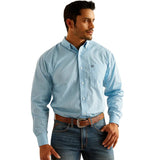 ARIAT MENS WF RICKY LS SHIRT SKY BLUE [SZ:XS]