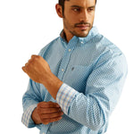 ARIAT MENS WF RICKY LS SHIRT SKY BLUE [SZ:XS]