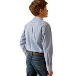 ARIAT BOYS LS SHIRT PERRY BLUE 10048656 [SZ:XS]
