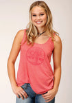 ROPER WOMENS FIVE STAR COLLECTION SLEEVELESS TANK SOLID PINK [SZ:XS]