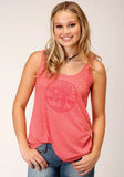 ROPER WOMENS FIVE STAR COLLECTION SLEEVELESS TANK SOLID PINK [SZ:XS]