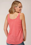 ROPER WOMENS FIVE STAR COLLECTION SLEEVELESS TANK SOLID PINK [SZ:XS]