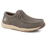 ROPER MENS CLEARCUT LOW BROWN CANVAS SHOES [SZ:8.5]