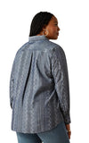 ARIAT WOMENS BILLIE JEAN LS FB SHIRT MEDIUM BLUE CHAMBRAY [SZ:S]