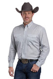 ROPER MENS SHIRT LS AMARILLO COLLECTION - PRINT GREY - 03-001-0325-2104 GY [SZ:S]