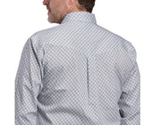 ROPER MENS SHIRT LS AMARILLO COLLECTION - PRINT GREY - 03-001-0325-2104 GY [SZ:S]