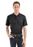 THOMAS COOK MENS POLO BAMBOO S/S 1 POCKET CHARCOAL