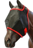 FLY MASK HORSEMASTER BLACK/RED FULL