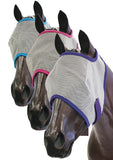 FLY MASK HORSEMASTER BLACK/RED FULL