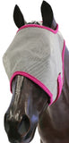 FLY MASK HORSEMASTER GREY/PINK FULL