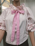 NORAH SHEET SHIRT - WHITE DOTTY [SZ:L]