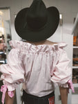 NORAH SHEET SHIRT - WHITE DOTTY [SZ:L]