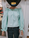 NORAH SHEET SHIRT - AQUA GIRL [SZ:L]
