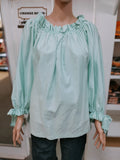 NORAH SHEET SHIRT - AQUA GIRL [SZ:L]