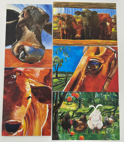 MICHELLE CRONER GREETING CARDS (5 MIXED)
