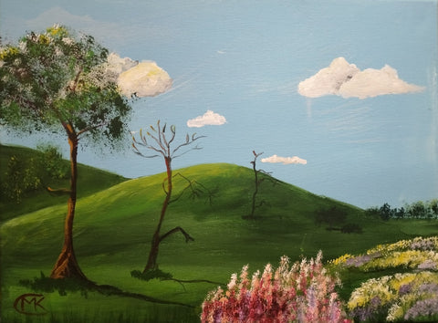 MICHELLE CRONER ORIGINAL ART ROLLING MEADOW