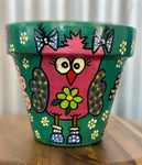 THE POT LADY HAND PAINTED POT BOOTS & BOWS