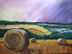 MICHELLE CRONER ORIGINAL ART HAY BALES 