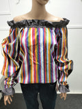 NORAH SHEET SHIRT - AUTUMN RAINBOW [SZ:M]