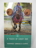 A TOUCH OF CANDY SMALL FLAT EARRINGS [SZ:PINK WOOD HEART]