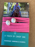 A TOUCH OF CANDY OAK CHOKER PINK PEARLS