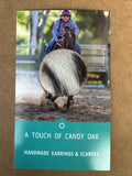 A TOUCH OF CANDY OAK BROOCH HIDE STRIPE