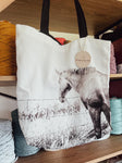 TPHS TOTE BAG - BLACK & WHITE - HORSE