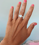 TREASURE CHEST CO PEARLY STAR RING