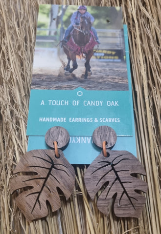 A TOUCH OF CANDY EARRINGS - TIMBER [=:TIMBER LEAVES]
