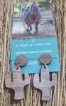 A TOUCH OF CANDY EARRINGS - TIMBER [=:WOODEN CACTUS]