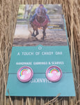 A TOUCH OF CANDY EARRINGS - SMALL CIRCLES [=:SUNSHINE N RAINBOWS]