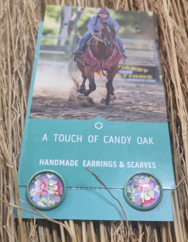 A TOUCH OF CANDY EARRINGS - SMALL CIRCLES [=:SPRING POSIES]
