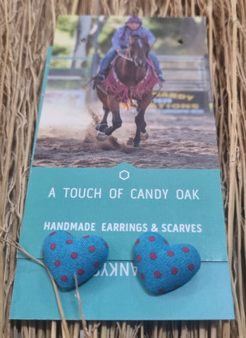 A TOUCH OF CANDY EARRINGS - SMALL CIRCLES [=:SPECKLED HEART]