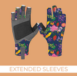 BUSH MITS SUN PROTECTION GLOVES BUSH FLOWERS [SZ:M]