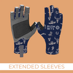 BUSH MITS SUN PROTECTION GLOVES NAVY ESTON [SZ:M]
