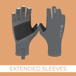 BUSH MITS SUN PROTECTION GLOVES THE BRADY'S (GREY) [SZ:L]