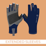 BUSH MITS SUN PROTECTION GLOVES THE LEWIS'S (NAVY) [SZ:M]