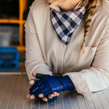 BUSH MITS SUN PROTECTION GLOVES THE LEWIS'S (NAVY) [SZ:M]