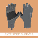 BUSH MITS SUN PROTECTION GLOVES THE BRADY'S (GREY) [SZ:S]